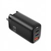 HCT 014-131 Univerzális utazó hálózati töltő USB- 2xUSB-C, 65W fekete