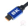 HCT 028-199 HDMI-HDMI 2,1V kábel, 8K, Aranyozott, 2m