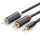 Ugreen 10772 2 x RCA apa-3,5mm-es jack apa összekötő kábel,  1  m