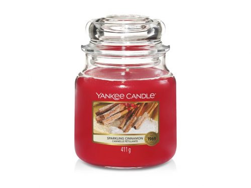 Yankee Candle 18320 Illatgyertya Sparkling Cinnamon Classic 411 g - közepes