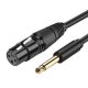 Ugreen 20719 Mikrofonkábel XLR-6.35 apa/jack, 2 m