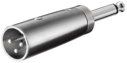 Goobay 27452 Átalakító (XLR – 6,3 mm Jack) – Monó / Aszimmetrikus