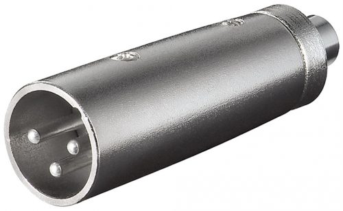 Goobay 27458 XLR adapter, RCA anya XLR dugó, 3 pin