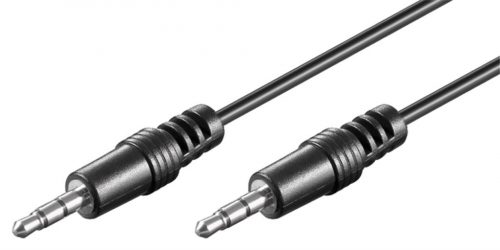 Goobay 27658 3,5 mm jack - 3,5 mm jack dugókkal szerelt kábel, 100 % réz, 1,5 m