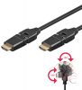 Goobay 31888 HDMI kábel aranyozott ,A 1,5m,360° forgatható