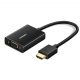 UGREEN 40233, MM102 HDMI - VGA átalakító adapter fekete