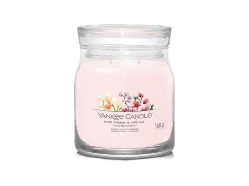 Yankee Candle Candle pink Cherry & Vanilla közepes gyertya 40494