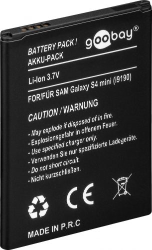 Goobay 43571 Akkumulátor 1900 mAh, 3,7 V Li-Ion Samsung Galaxy  S4 mini