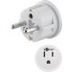 Goobay 45351 EU -> USA/Japán 250V Utazó adapter – Fehér