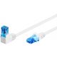 Goobay 51534 RJ45 Hálózati kábel, CAT 6A foltozható 1x 90 ° -os fehér