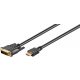 Goobay 51580 DVI-HDMI, aranyozott 2m