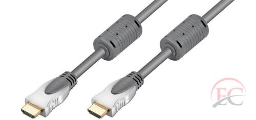 Goobay 52449 HDMI kábel aranyozott  0,75m, 4 K