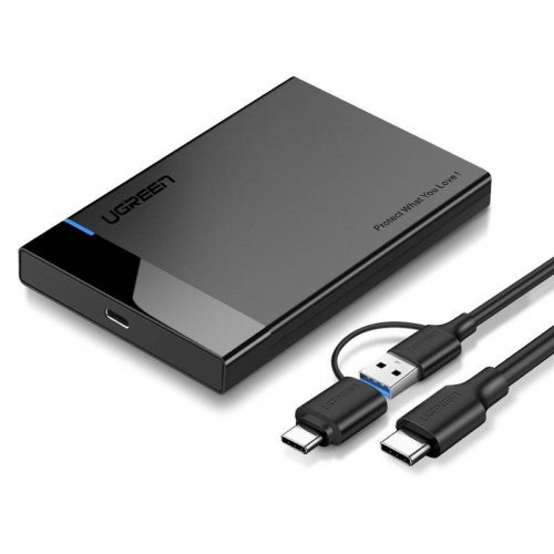 UGREEN US221 SATA külső merevlemez meghajtó 2,5 ", USB 3.0 + USB-C - USB-C 3.1