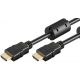 Goobay 61299 HDMI kábel aranyozott 2.0, Ferrit 1m, 4 K, fekete