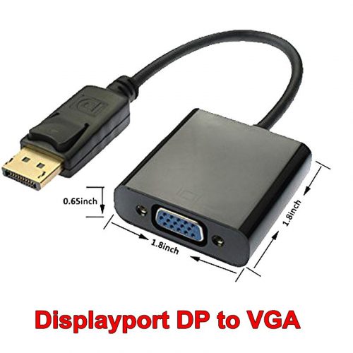 HCT 63-489 Displayport- VGA konverter, aranyozott