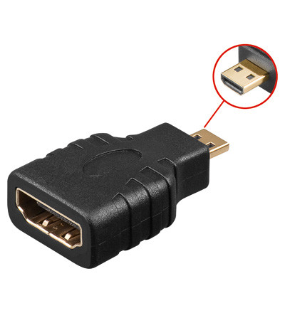 Goobay 68842 HDMI-micro HDMI átalakító, aranyozott kiváló minőség