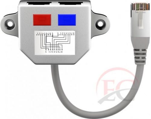 Goobay 68910 hálózati T adapter (Y-adapter)