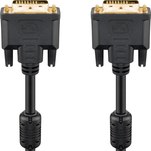 Goobay 93111, DVI-D DUAL LINK kábel, aranyozott 3m