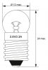 Goobay 9324 Zsebizzó 0,3A/ 3,7V E10 foglalat