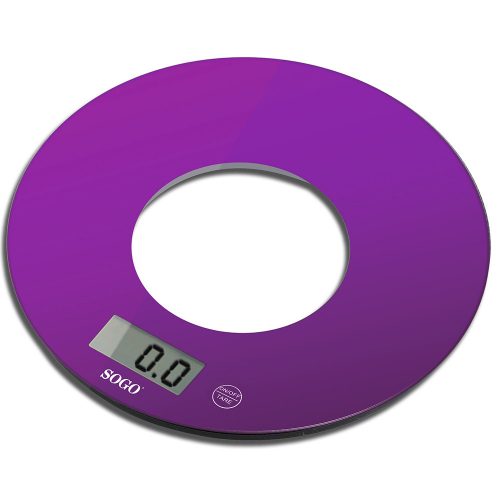 Sogo BAC-SS-3965V Elektronikus konyhai mérleg, 5kg, Lila