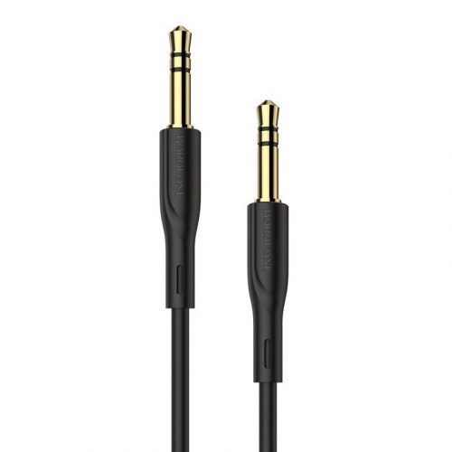 Borofone BL1 audio kábel mini jack 3,5 mm AUX 1m, fekete