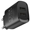 Borofone Hálózati töltő adapter BN2 Super - 2xUSB - 2.1A fekete