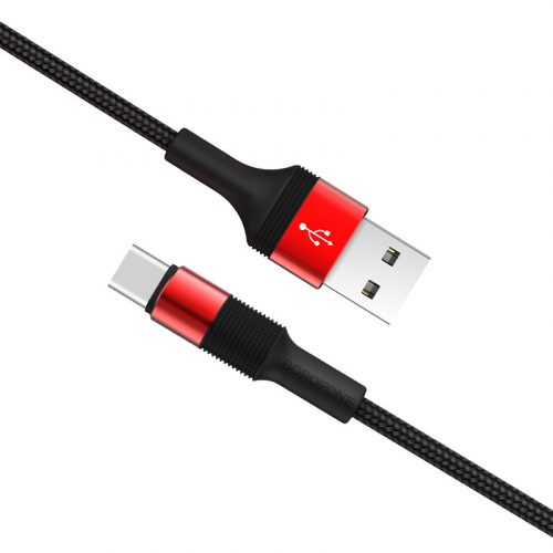 Borofone BX21 USB - USB-C kábel, 1m, 3A, piros