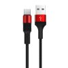 Borofone BX21 USB - USB-C kábel, 1m, 3A, piros