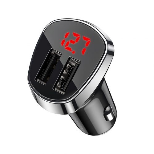 Borofone Autós töltő BZ15 Auspicious - 2xUSB - 2.4A fekete