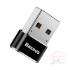 Baseus CAAOTG-01 átalakító, C típusú USB és USB adapter csatlakozó, fekete