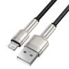 Baseus Cafule USB / Lightning kábel 2.4A 2m, fekete (CALJK-B01)