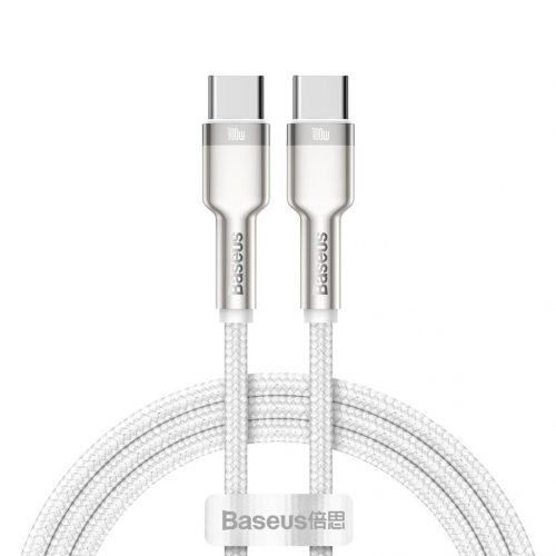 BASEUS Cafule Series USB-C / USB-C töltő- / adatkábel fém végződéssel, 100W, 1 m