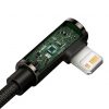 Baseus CATLCS-A01 Legend Series USB-C és Lightning derékszögű kábel, PD, 20 W, 2 m (fekete)