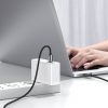 Baseus adatátviteli kábel, USB töltő - Type-C / Type-C, 1m, 100W (20V/5A), LED jelző, PDgyorstöltés támogatás, törésgátló - FEKETE - CATSK-B01