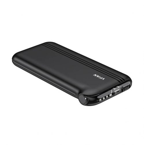 Vipfan F10 Power Bank 10000mAh - Fekete