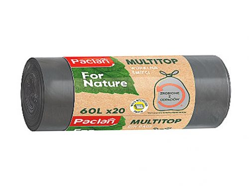 PACLAN FOR NATURE MULTI TOP SZEMETESZSÁK 60L (20DB/TEKERCS) 18MY