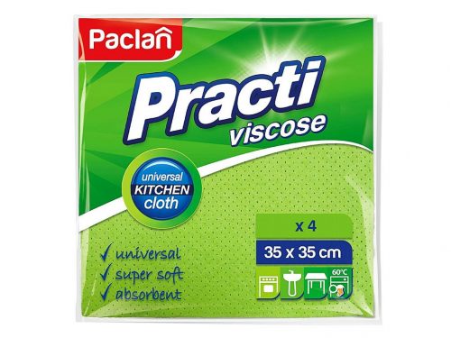 PACLAN PRACTI VISZKÓZ UNIVERZÁLIS TÖRLŐKENDŐKENDŐ 35CMX35CM 4DB/CSOMAG