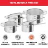 Tefal H852S856 Nordica Rozsdamentes Acél Edénykészlet (8 részes)