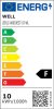 Well LEDLC-A6010E27-10-WL E27 LED10W 980lm 6500K hideg 240° - 75W izzó helyett