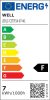 Well LEDLC-C377E14-07-WL E14 LED gyertya 7W 660lm 6500K  - 50W izzó helyett