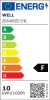 Well LEDLN-A6010E27-10-WL E27 LED10W 1000lm 4000K hidegfehér 240° - 75W izzó helyett