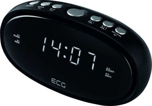 ECG RB 010 Black Rádiós ébresztőóra