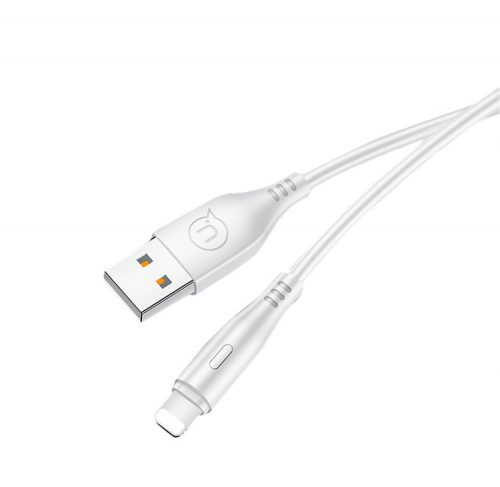 USAMS SJ266USB02 Lightning töltőkábel, fehér