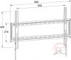 Well TVS-LCD-FXS80-WL LCD TV Fali tartókonzol 32 – 80” fix