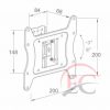 Well TVS-LCD-TLA43-WL Fali konzol 13-43", 33-109 cm