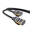 Baseus WKJS010001 Ethernet RJ45 hálózati kábel, 10Gbps, 0,5m (fekete)