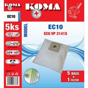 KOMA EC 10 Microfilteres porszívó porzsák 5db/cs. + 1 db. filter