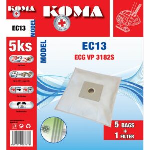 KOMA EC 13 Microfilteres porszívó porzsák 5db/cs. + 1 db. filter