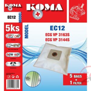 KOMA EC 12 Microfilteres porszívó porzsák 5db/cs. + 1 db. filter