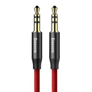 Baseus Yiven audio kábel mini jack 3,5 mm AUX 1.5m, piros (CAM30-C91)